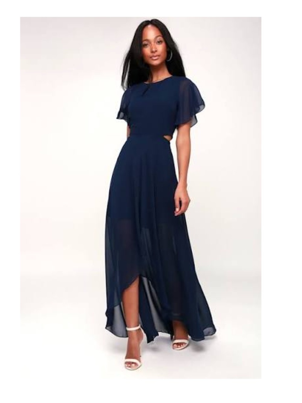 Ali & Jay Navy Cutout Maxi Dress